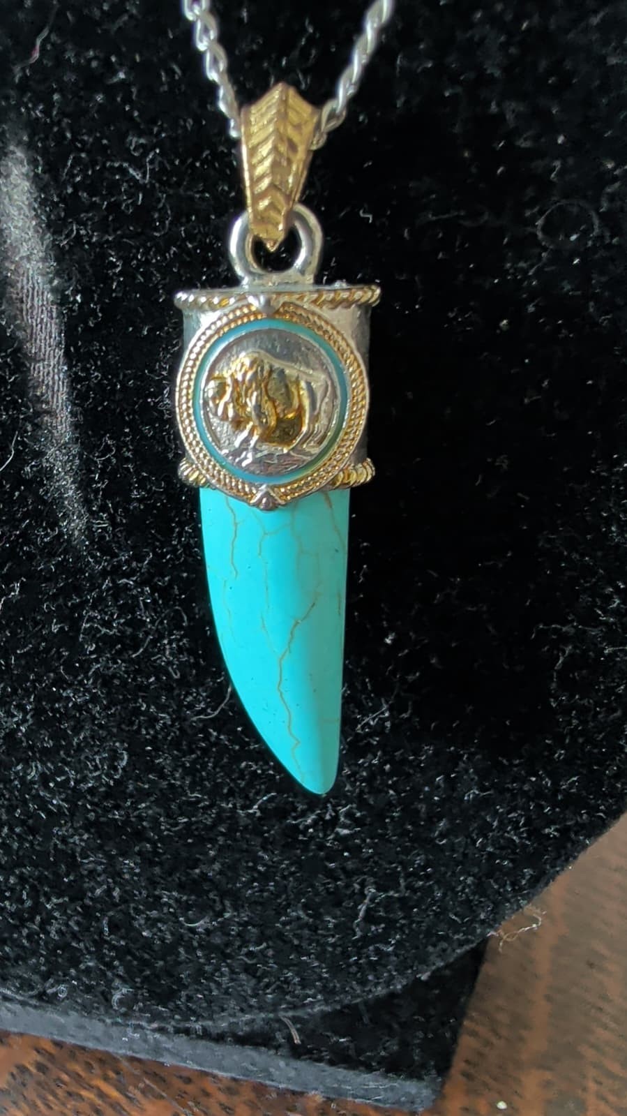 Turquoise Gemstone Ethnic Necklace Jewelry For Women no history or markings