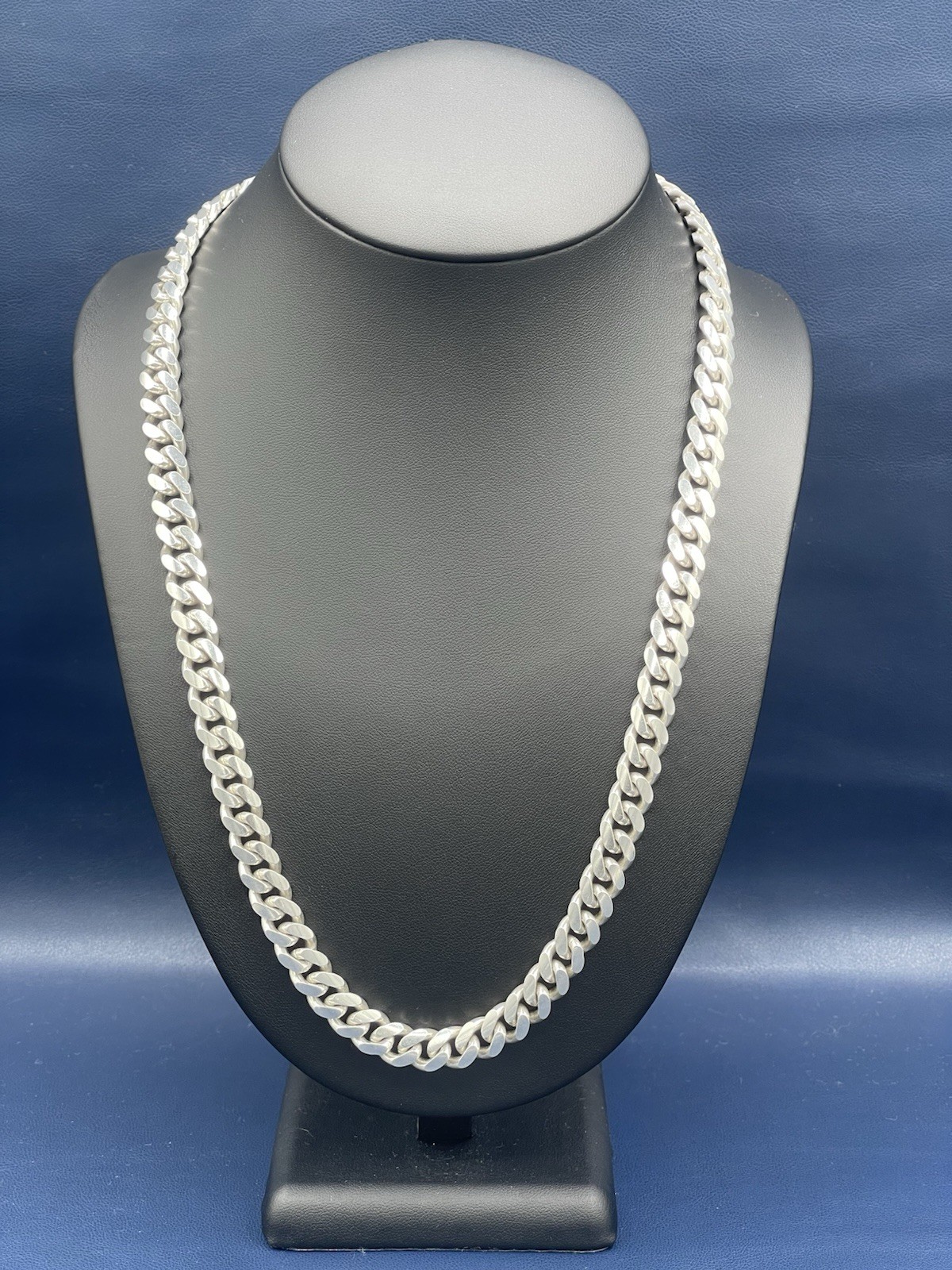 Sterling Silver 925 Italian 24 in Cuban Link Chain 9.5 MM, 122.6 Grams