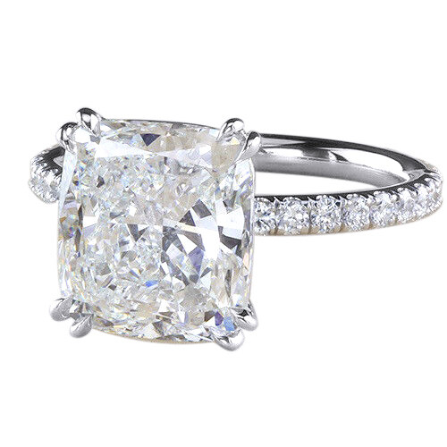 5 Ct Solitaire Engagement Ring in 14K White Gold For Women’s