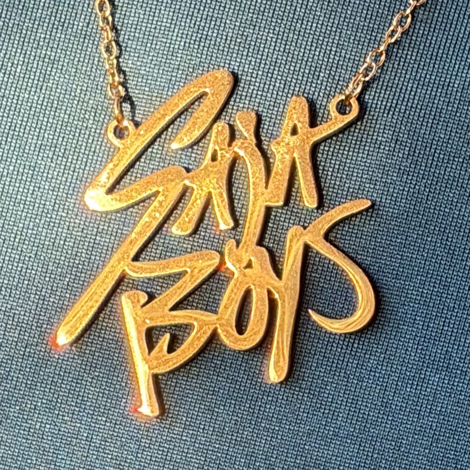 K-pop Demon Hunters Saja Boys Charm Pendant Necklace Chain