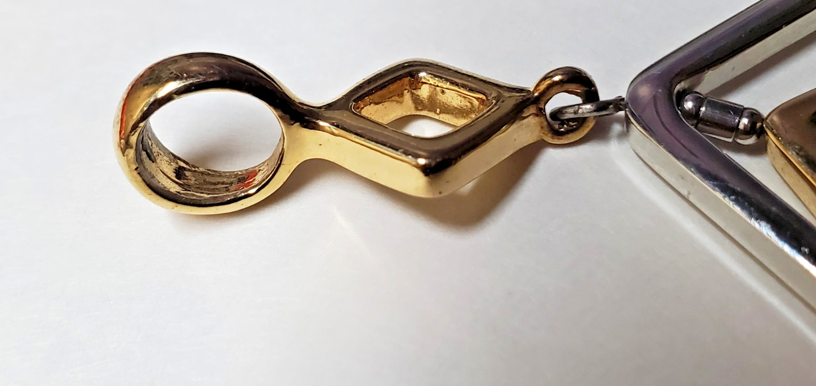 Lea Sophia Reversible Slide Pendant Only Gold tone Silver tone named Trish