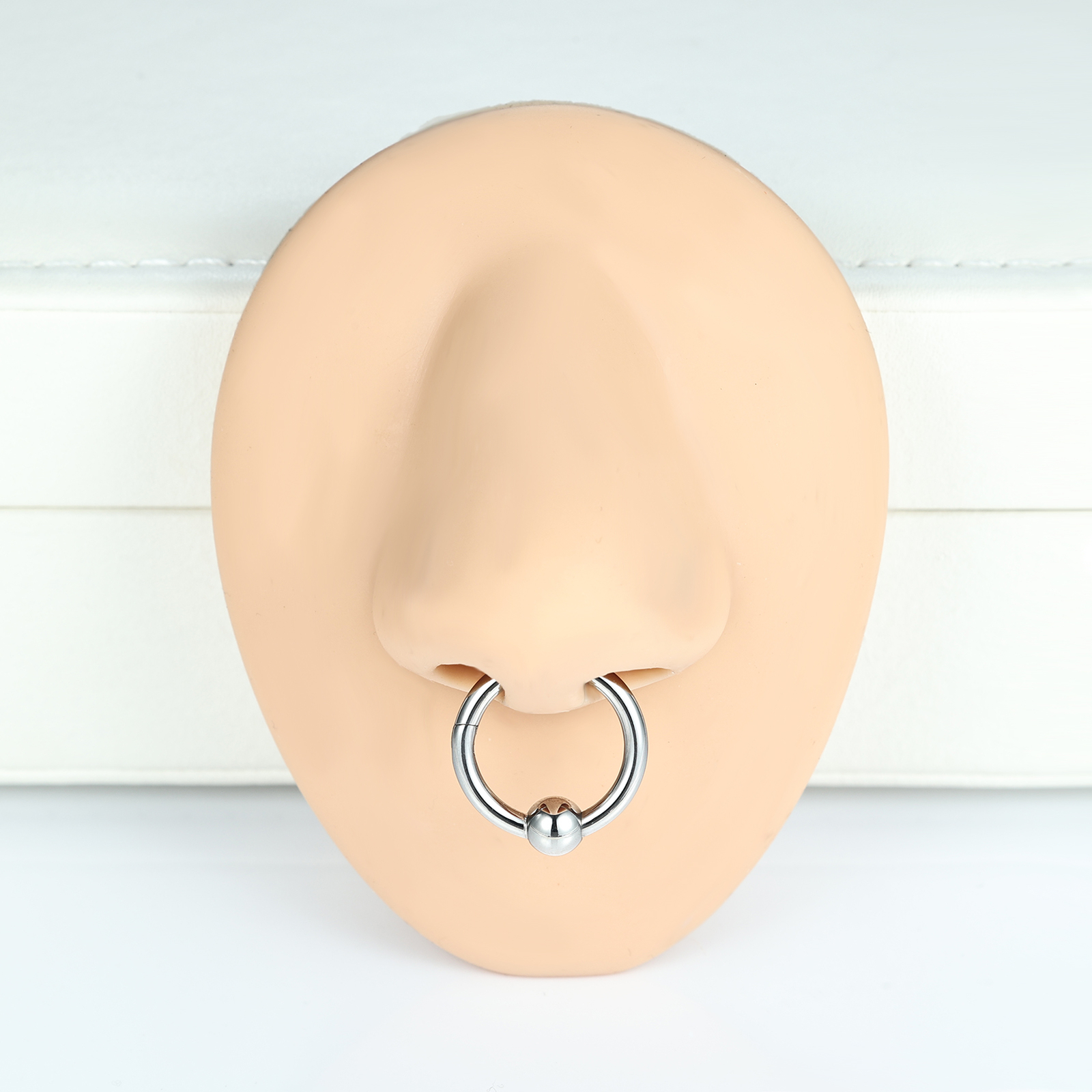 1 Pc Stainless Steel Hoop Earring Punk Large Gauge Earring Nose Piercing Jewelry