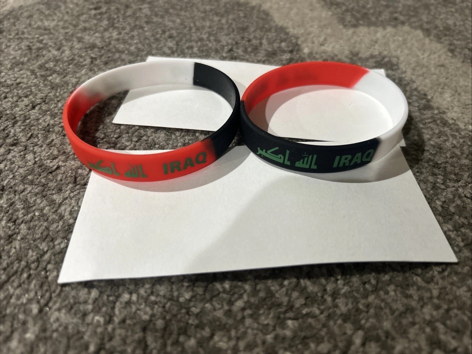 Iraq Silicone Wrist Bands for Men Women Kids Bracelet