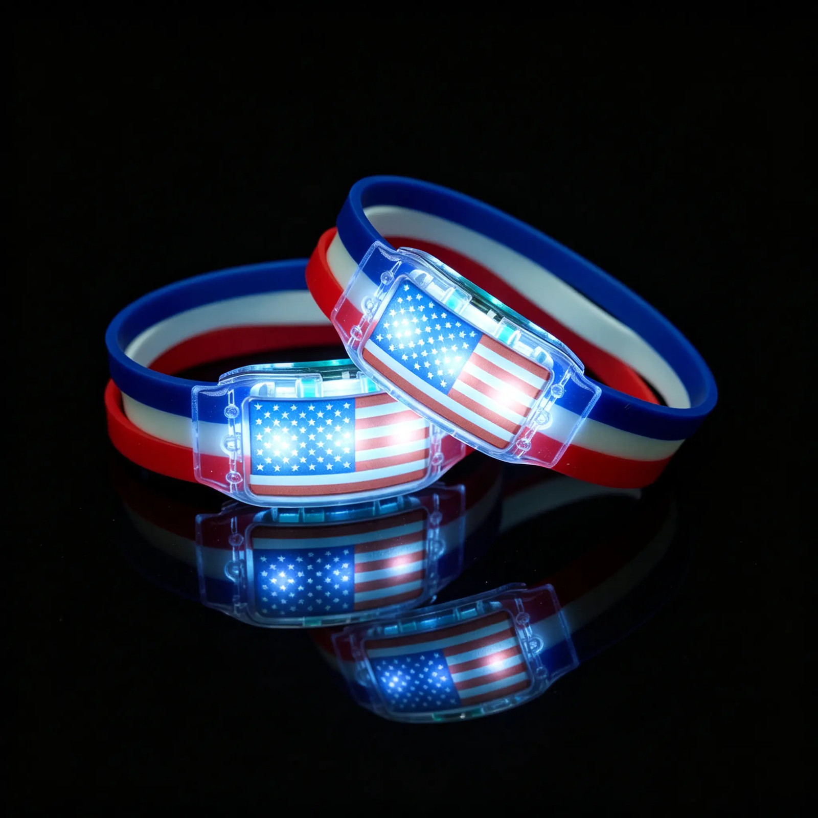 LED Illuminated Country Wristbands