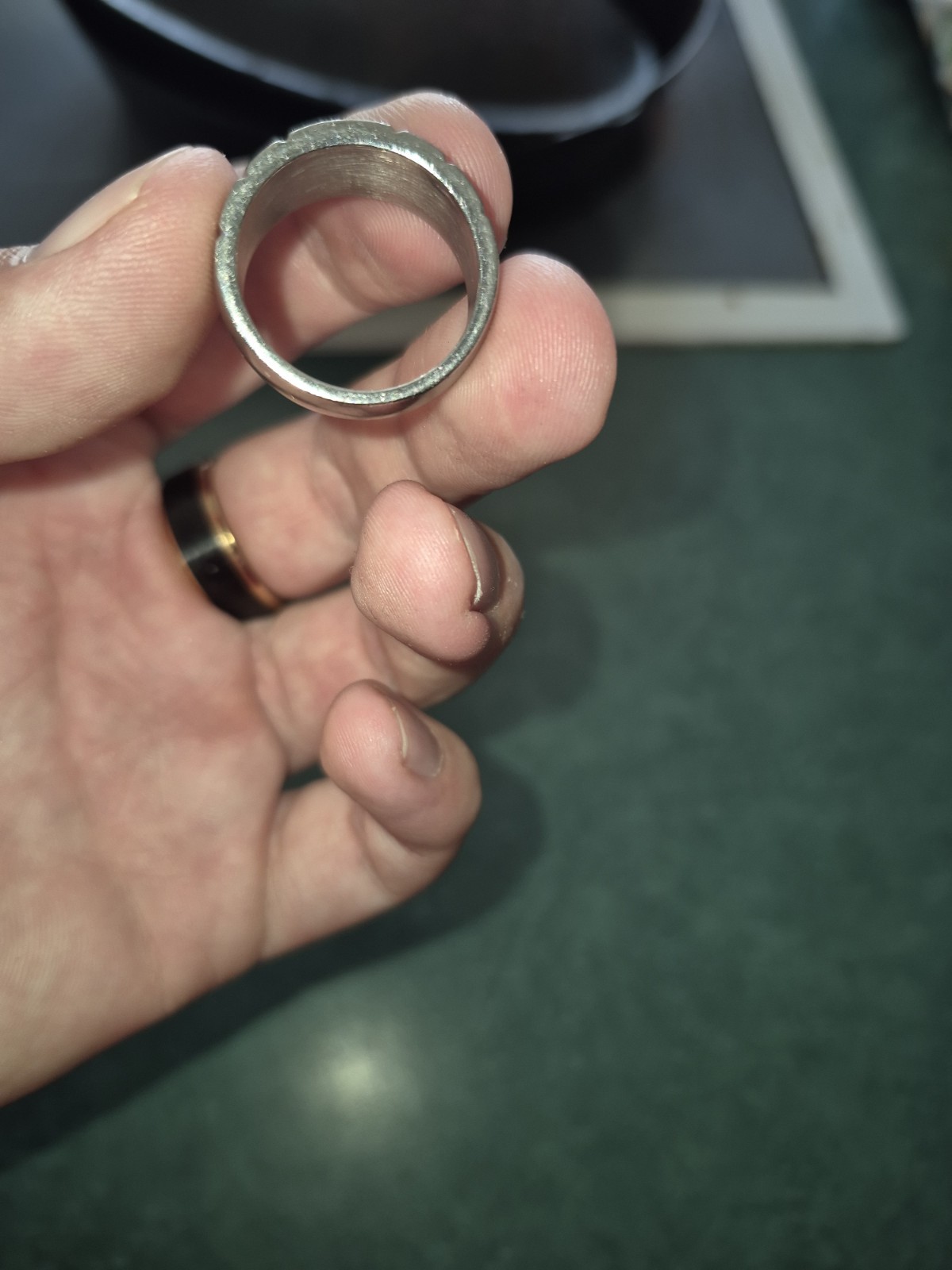Zales Jewlery Cross Ring Stainless Steel