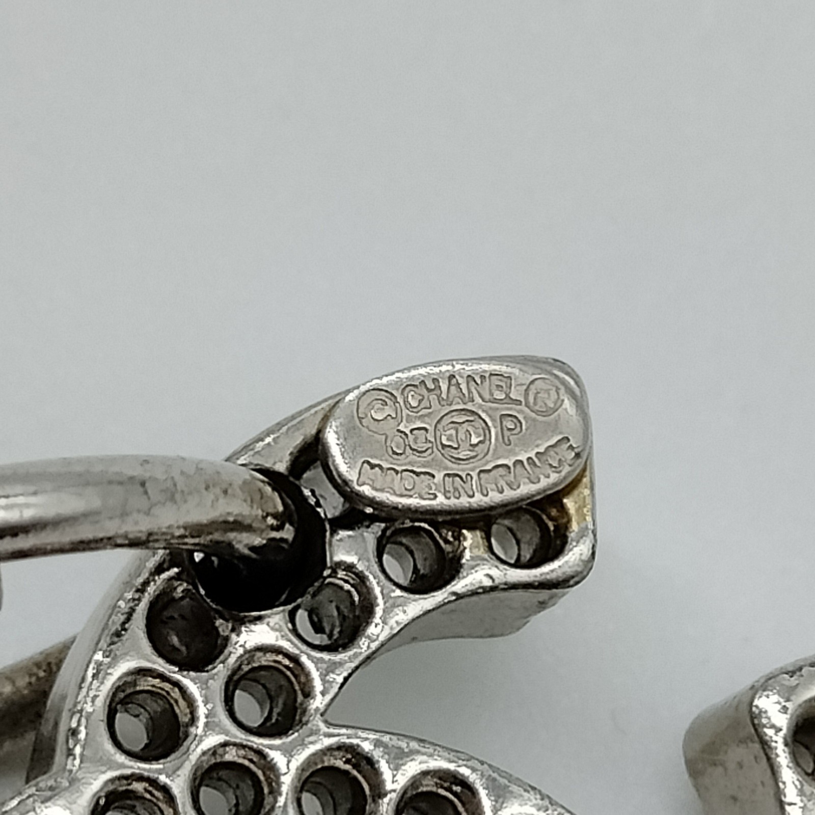 Chanel Pierced Earring Silver 3 00 00 PM 1223391