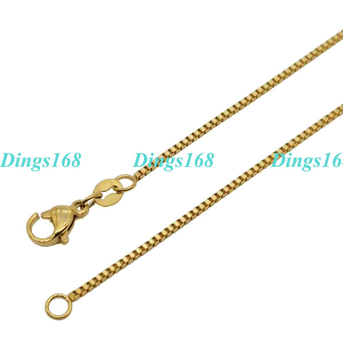 Real 18K Yellow Gold Filled Hypo-allergenic 26 inch 2 mm Thin Box Chain Necklace