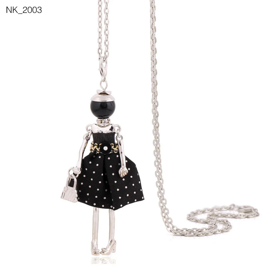 Statement Pendant Necklace Long Chain Lady Charm Jewelry Women Trend Style 1 Pc