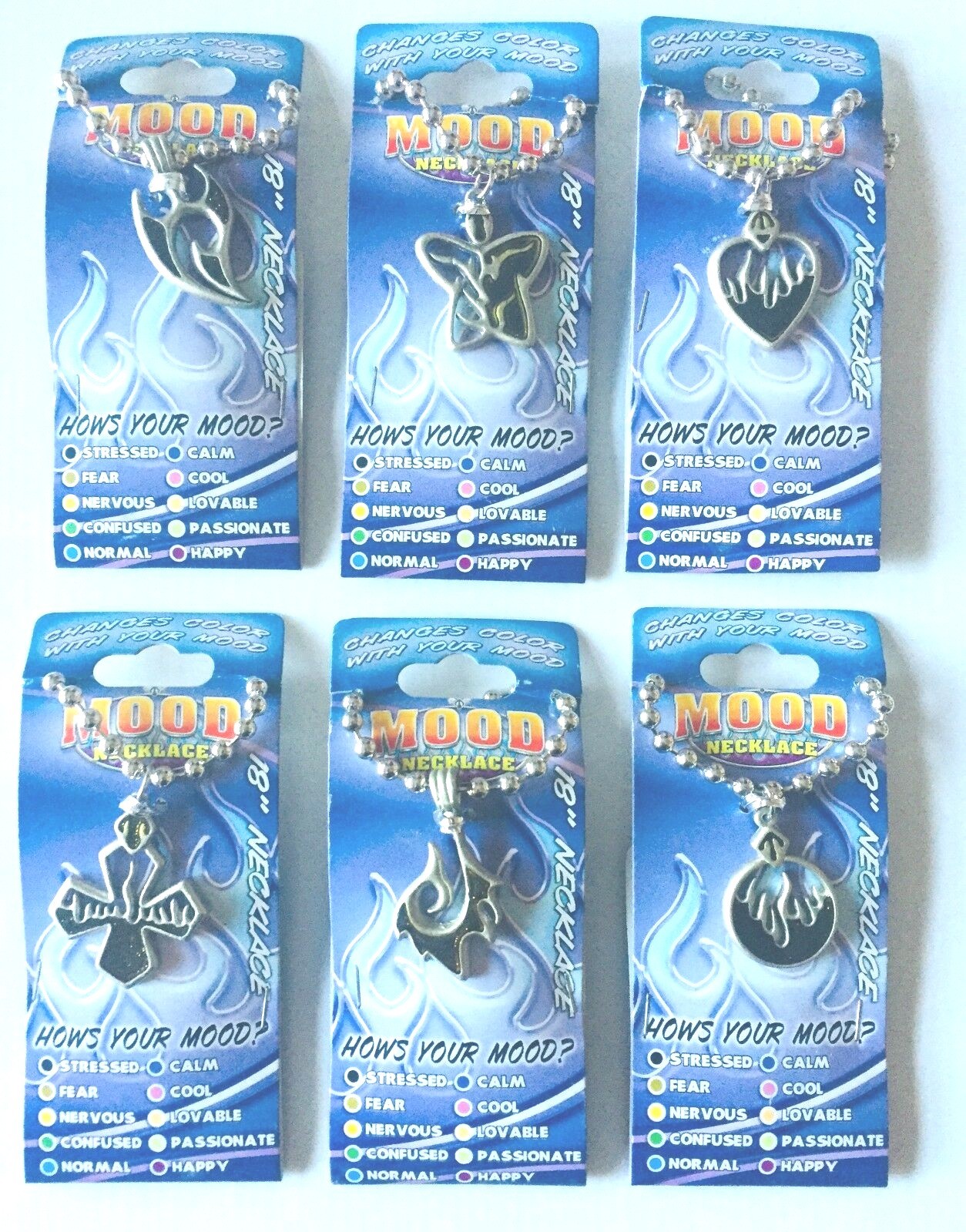 3 MOOD NECKLACE CHANGES COLOR W YOUR MOOD /Necklace any Random designs