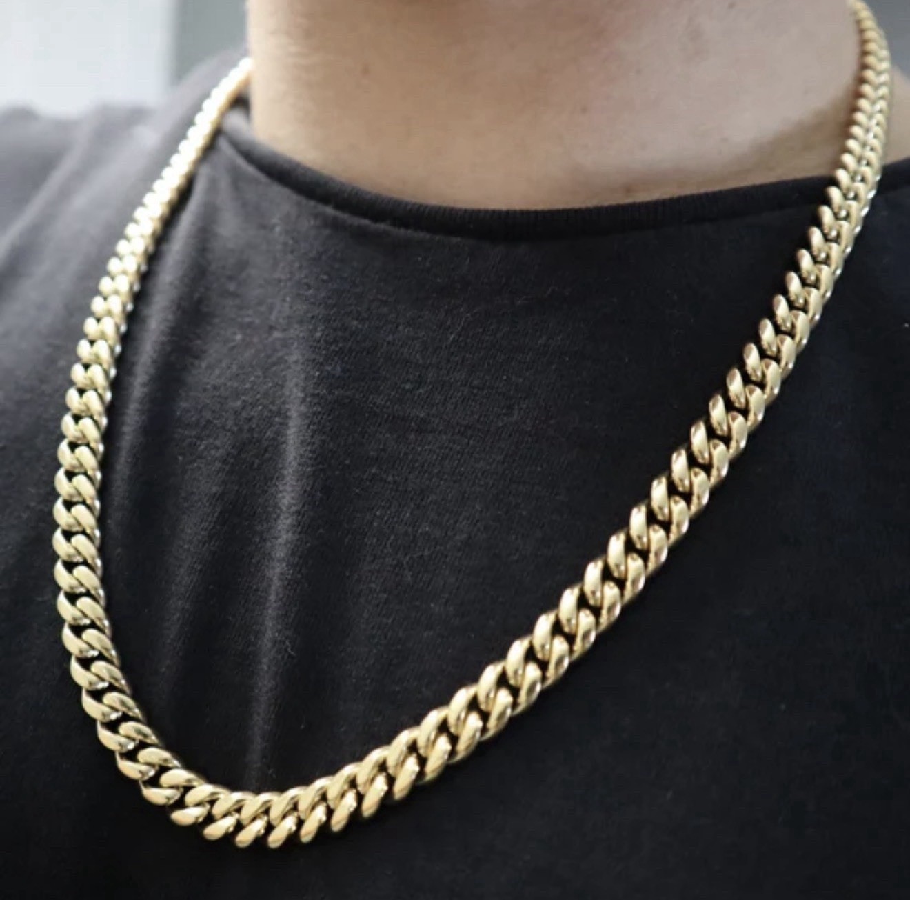 Men’s 14K Gold Filled Miami Cuban Link Chain, 8mm, 20”