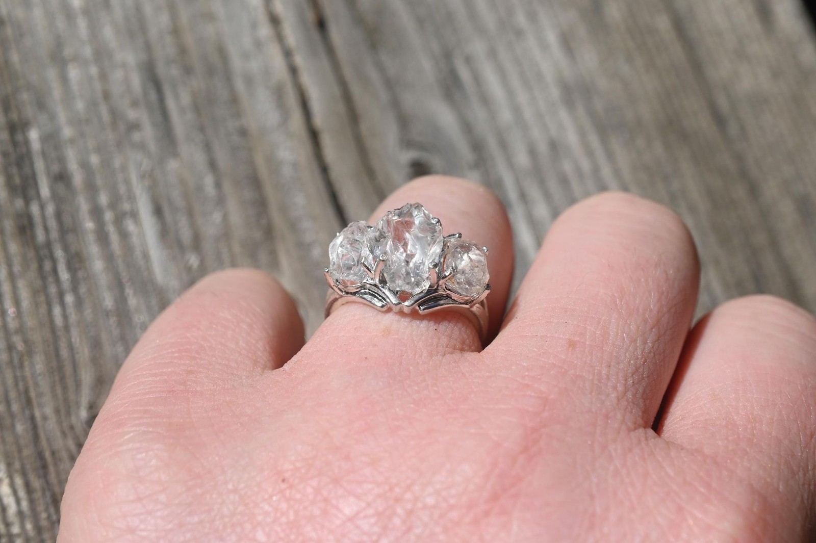 Engagement ring Lake county diamond sterling silver size 3 4 5 6 7 8 9 10 11 12
