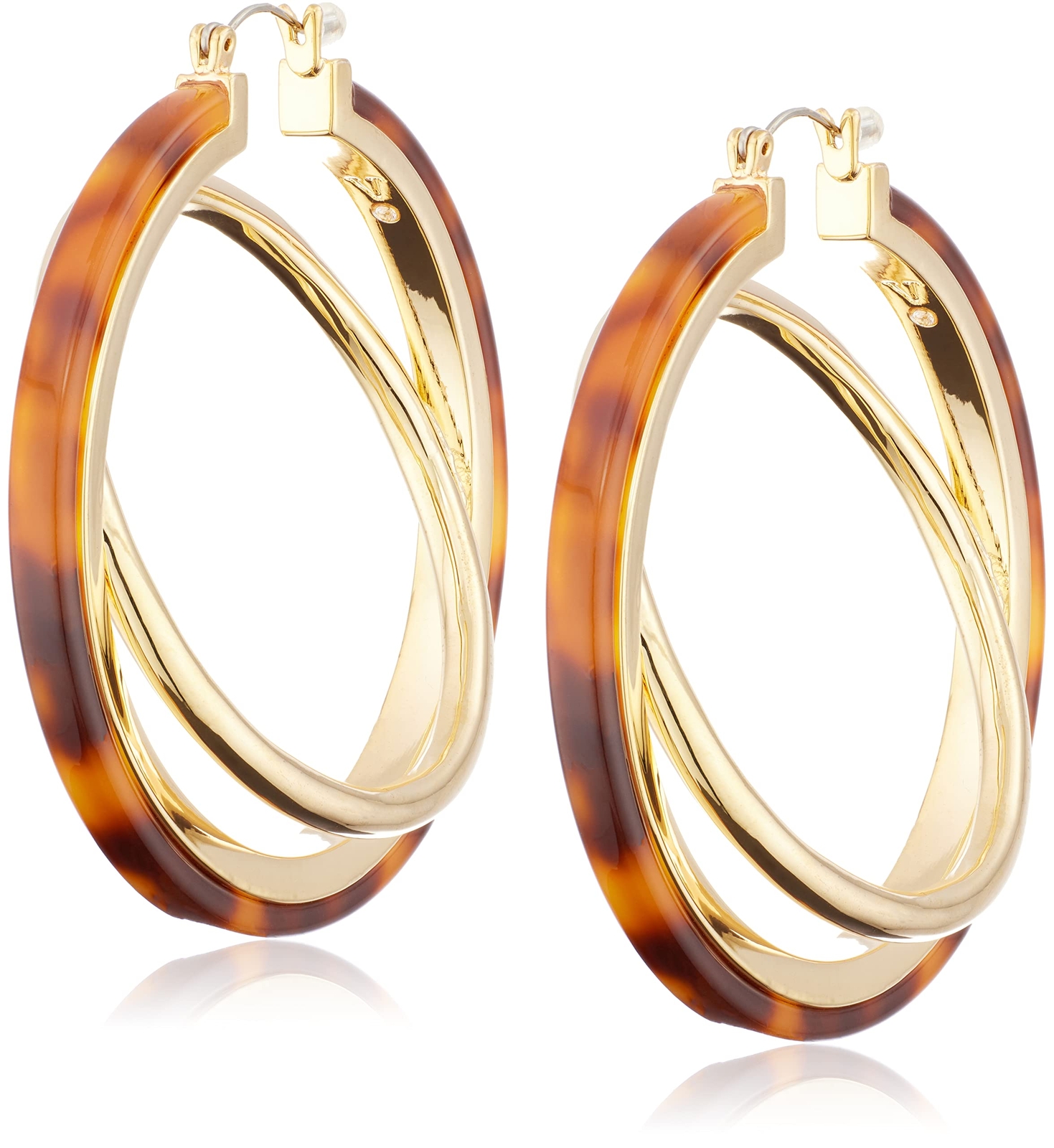 Vince Camuto 301344 Women 68mm Interlocking Resin Hoops