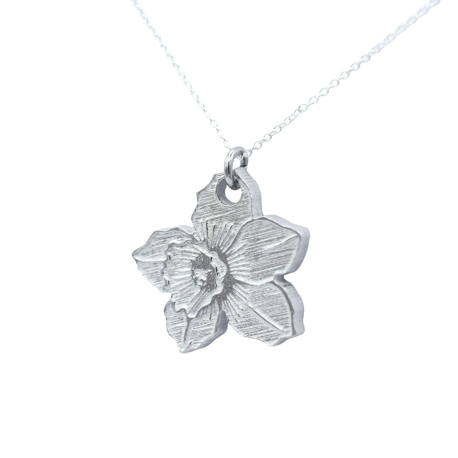 10th Anniversary Pure Tin Pendant Wedding Daffodil (made from content) Gift UK
