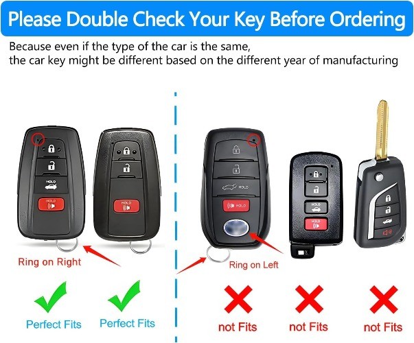 Key Fob Cover with Keychain, Special Soft TPU Key Case Protector Color: White