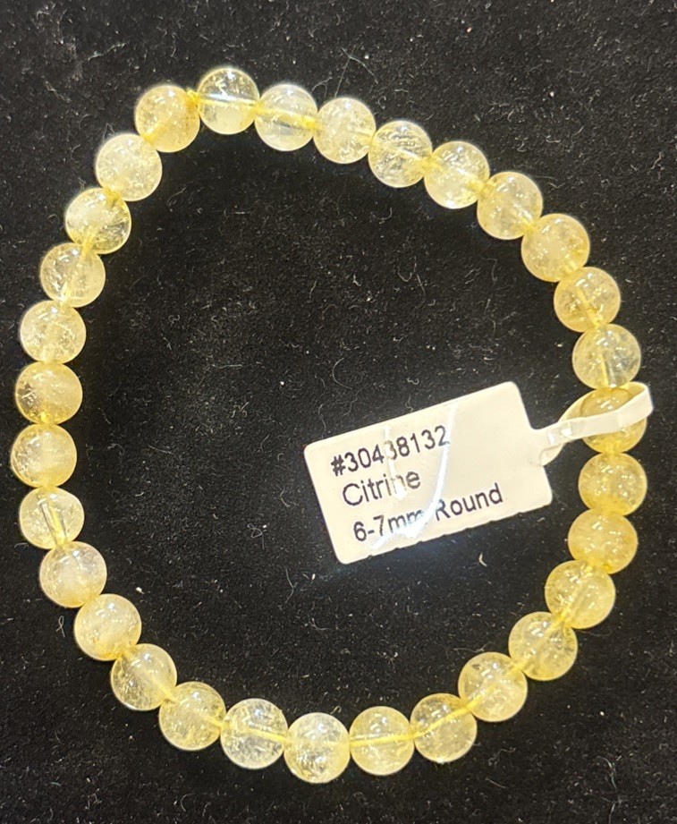 Citrine 6-7 Mm Bracelet