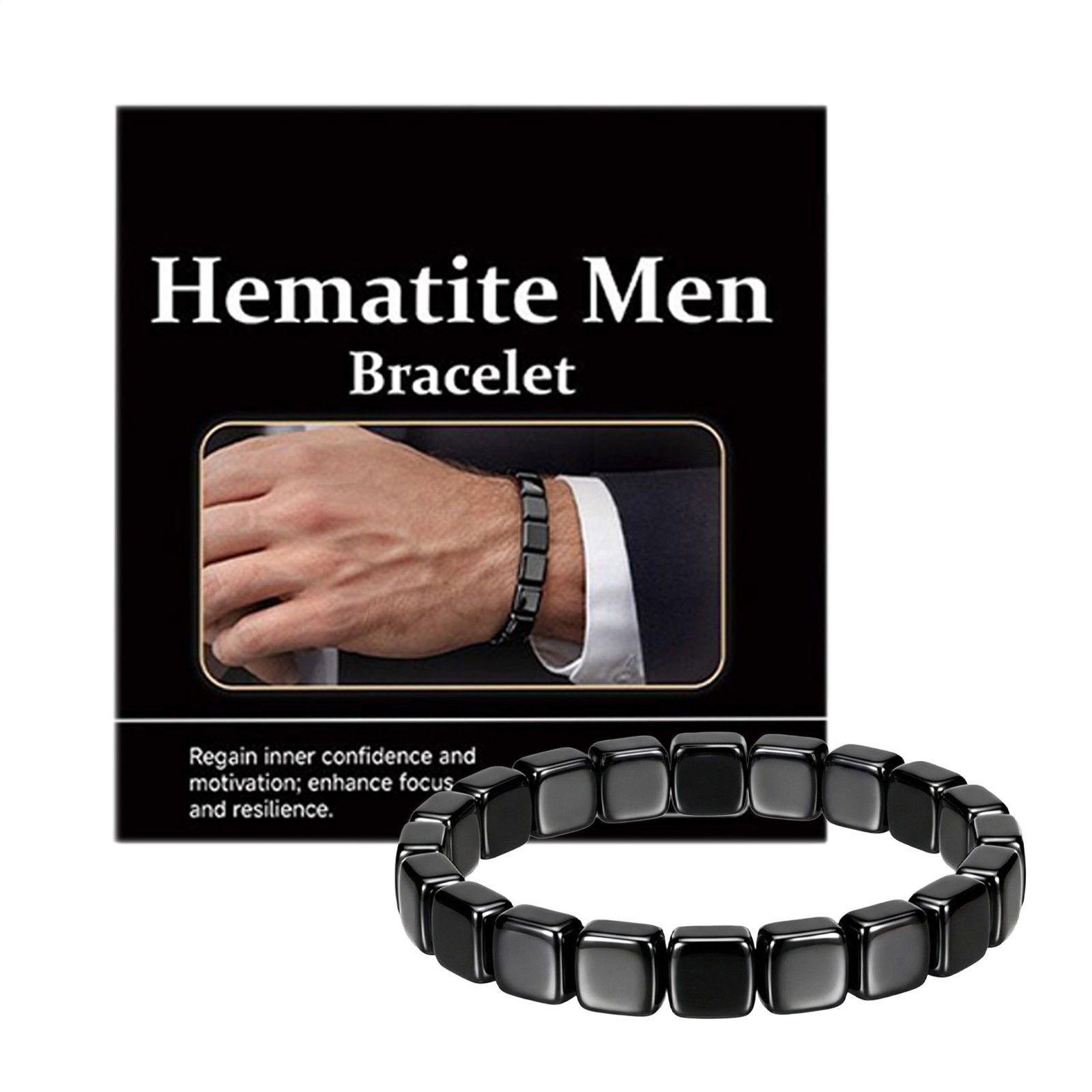 Magnetic Mineral Bracelet, Hematite Pain Relief Energy Powerful Wrist Jewellery
