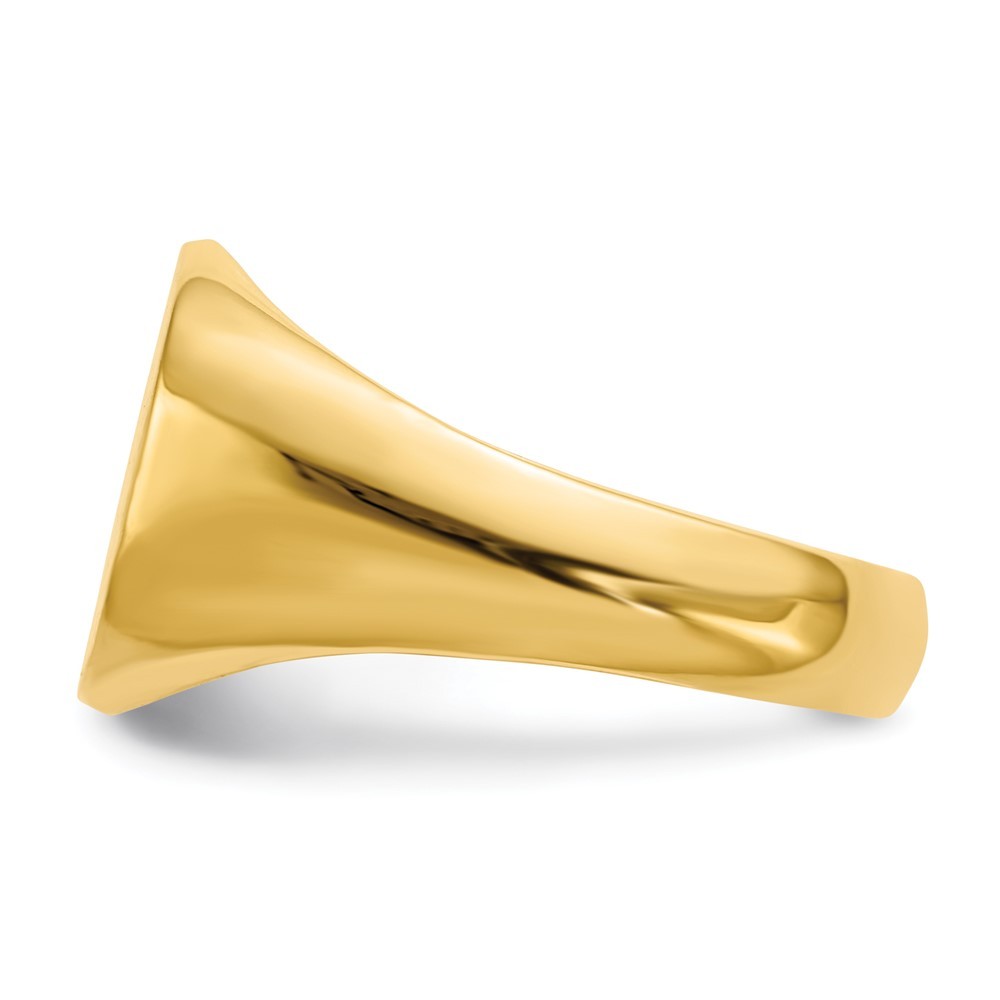 10ky 12.0×13.5mm Open Back Men’s Signet Ring