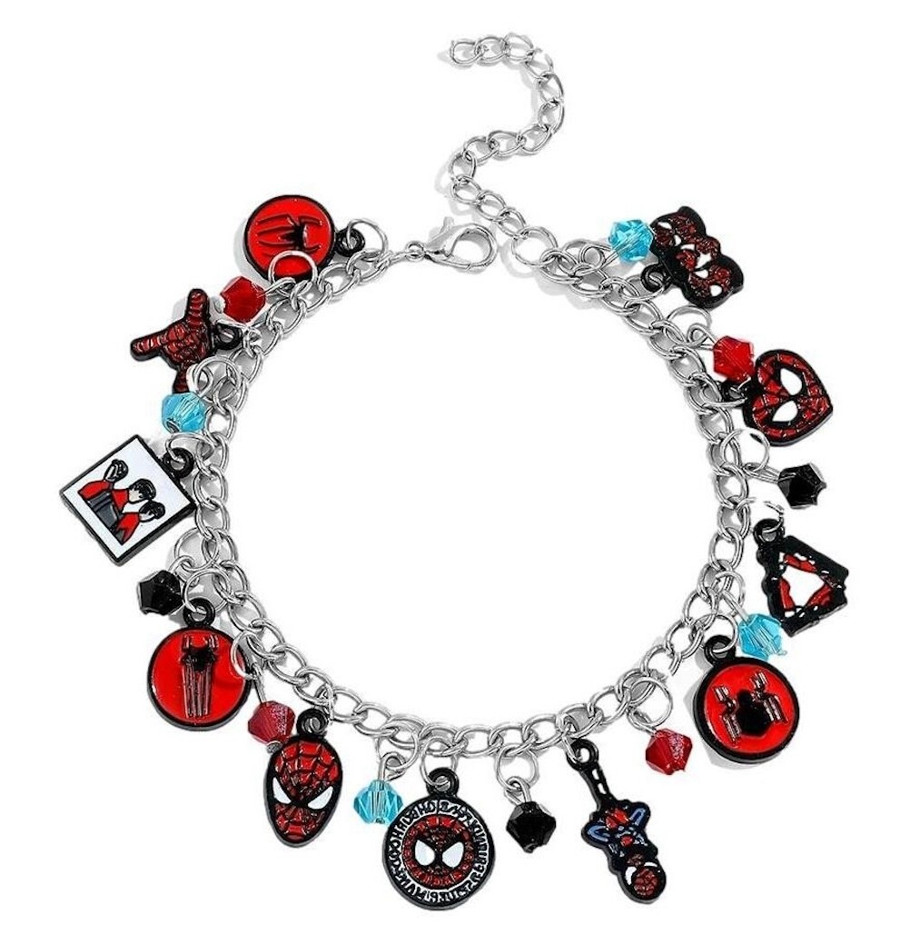 Spider-Man Themed Charms Metal Novelty Charm Bracelet