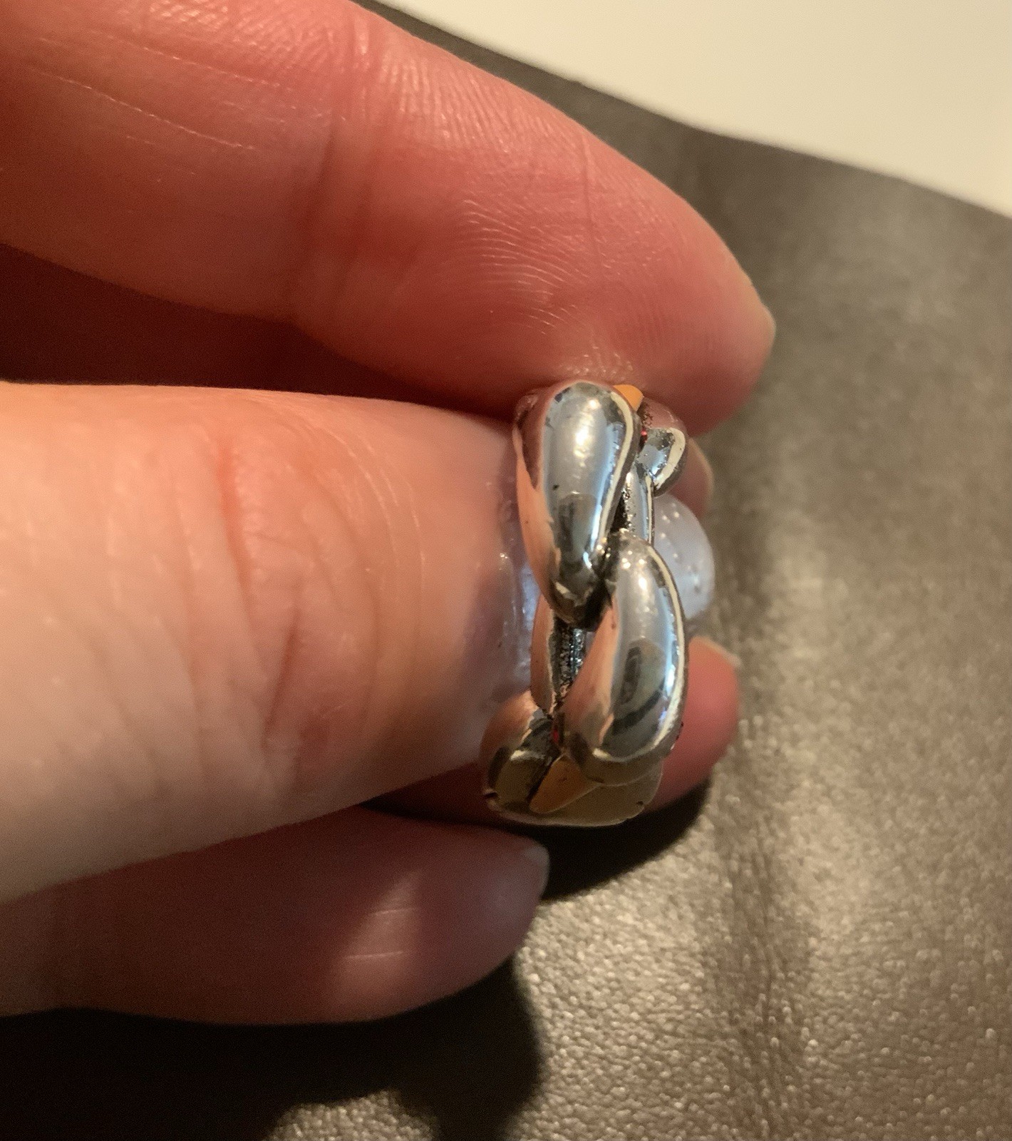 Silver Swan Ring Bird Love Boho VTG CZ Sz 8 Artisanal Museum Art Animal Retro
