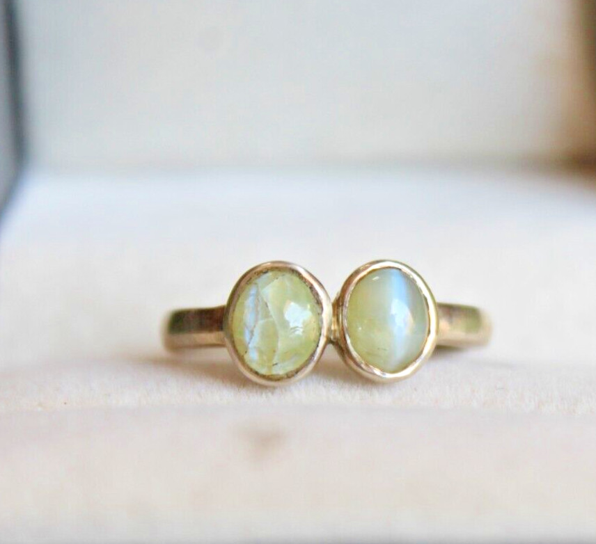 925 Sterling Silver White Rainbow Oval Cut Gemstone valentine’s day Gift Ring