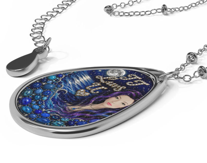JJ Luvs U™ Ocean of Love Original Wearable Art Pendant By JJ Mammoth