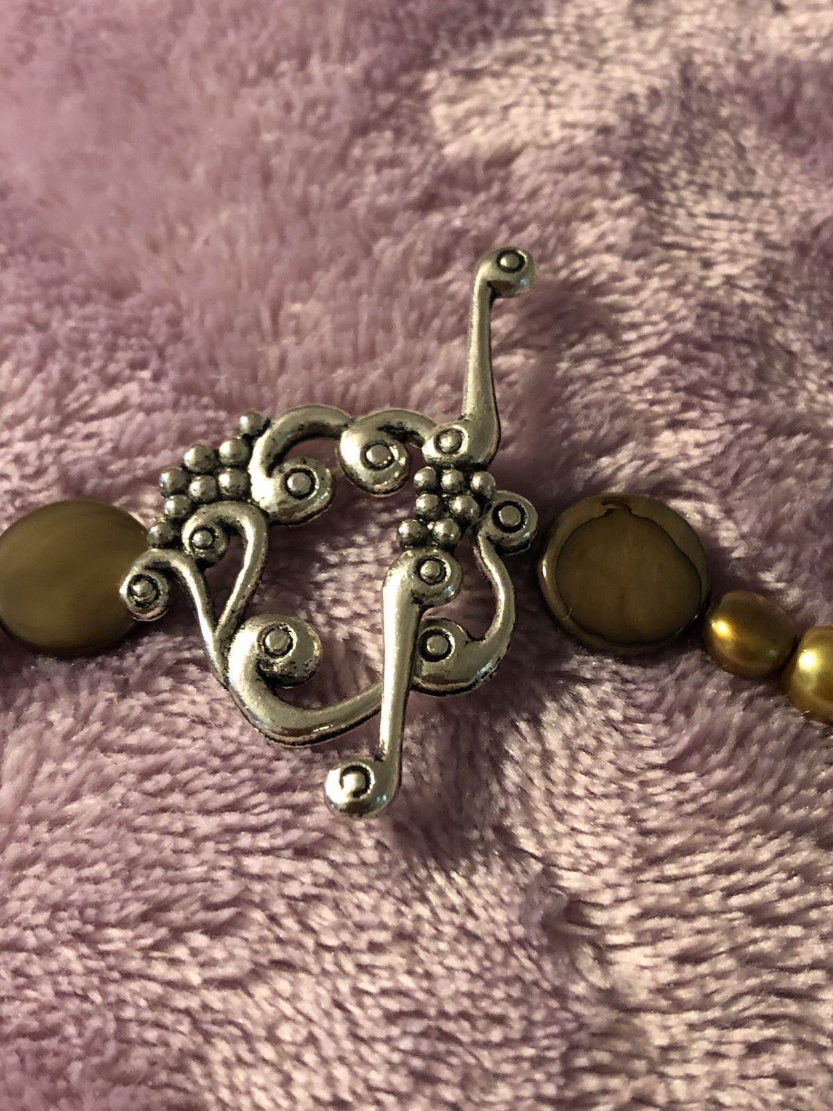 Boho Necklace & Earrings Set Stone Bead & Silver Tone Sunflowers & Clasp 16”