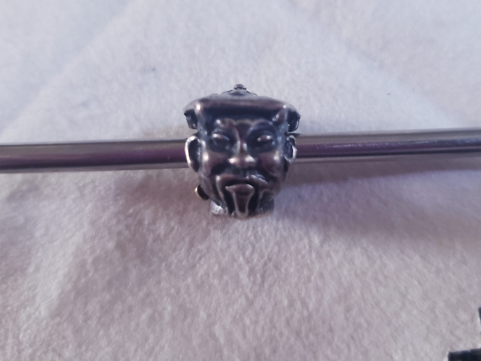 Gently Pre-owned Retired HTF Trollbeads Nightingale 18k Gold & SS.925 Bead 41815