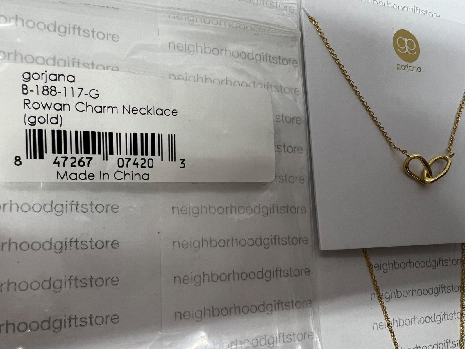 Gorjana Rowan Charm Necklace In (GOLD) B- 188-117-G NEW AUTHENTIC VIP GIFT PIC.
