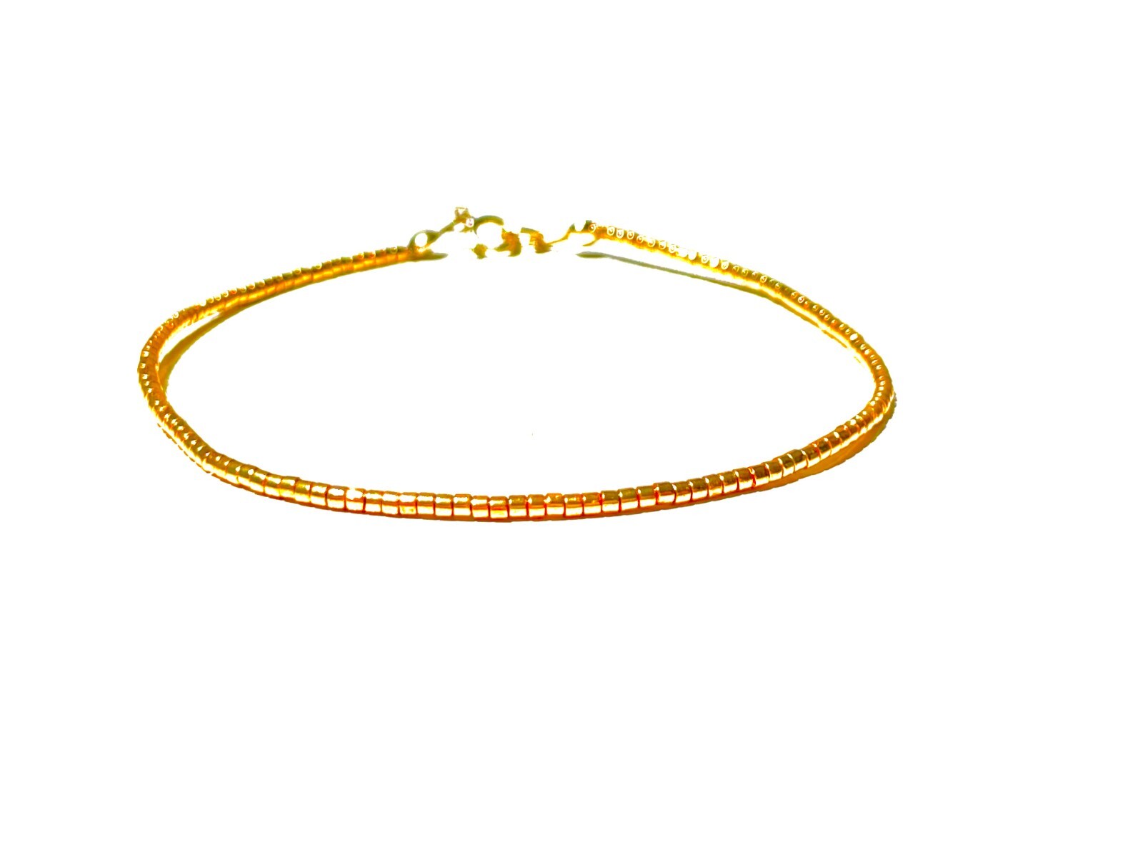 Gold beaded bracelet
