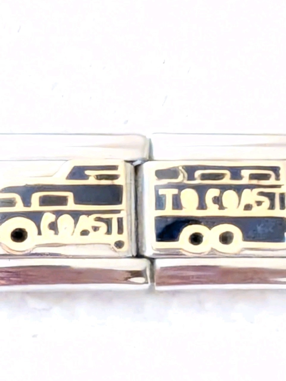 Authentic Puzzle “Truck Coast To Coast” Italian Charm Classic 9mm Link P153