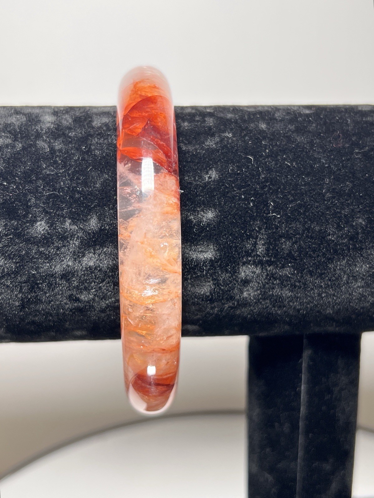 Fire Quartz Bangle Inner Diameter Size 60m -See Description & Pics For More Info