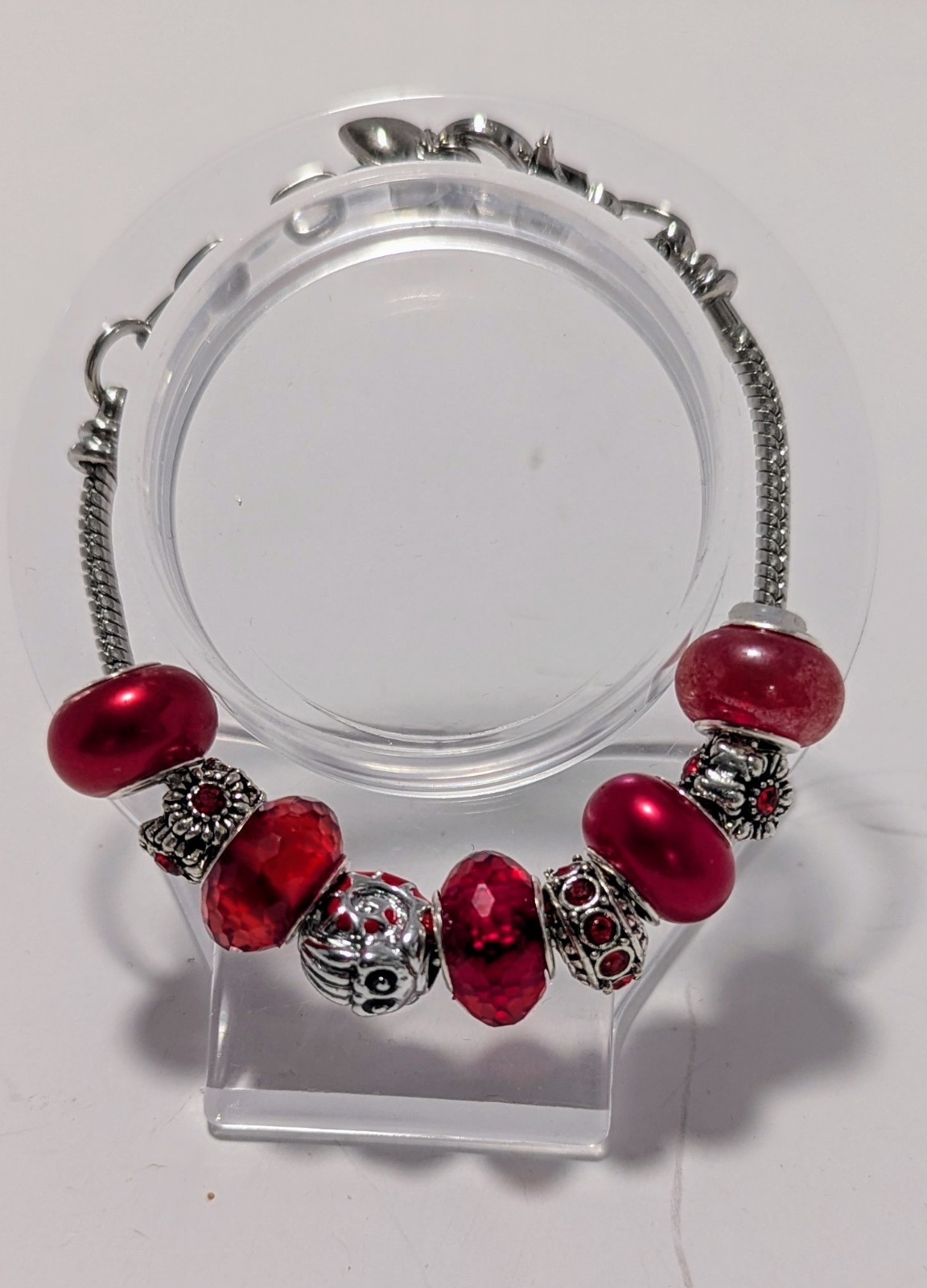 Customizable Silver Bracelets With Large Hole Beads & Charms. OOAK made To Order
