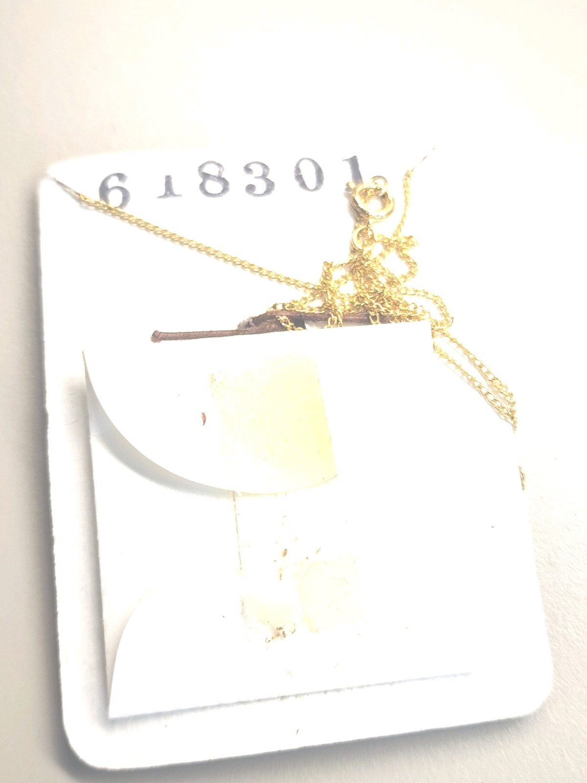 Allison Reed Gold Plated Sterling Silver 18 ” Religious Cross Stone Necklace NIB