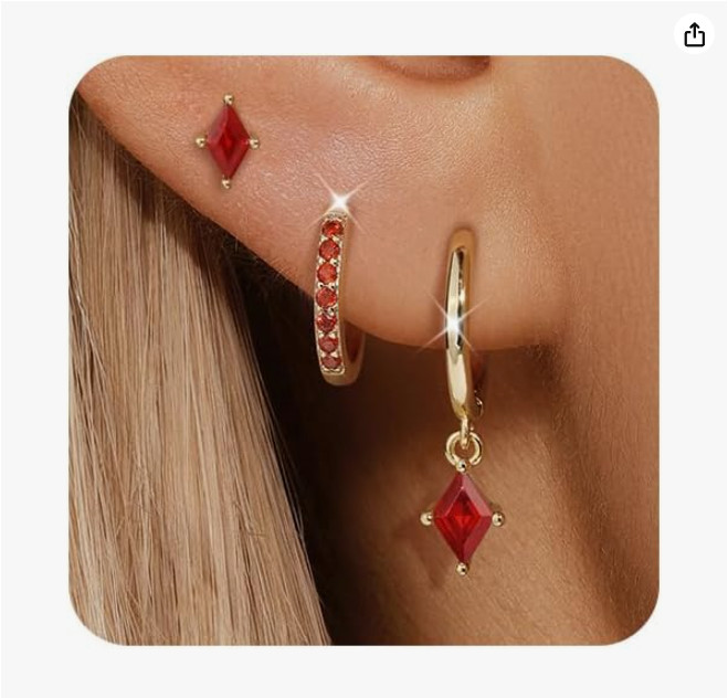 Juego de aretes de aro de oro para mujer, delicados aretes de oro de 14 quilates