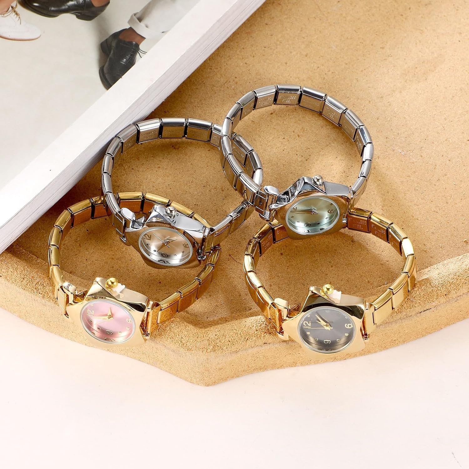 Stylish Star-Themed Italian Charm Watch – Effortless Assembly & Personalization
