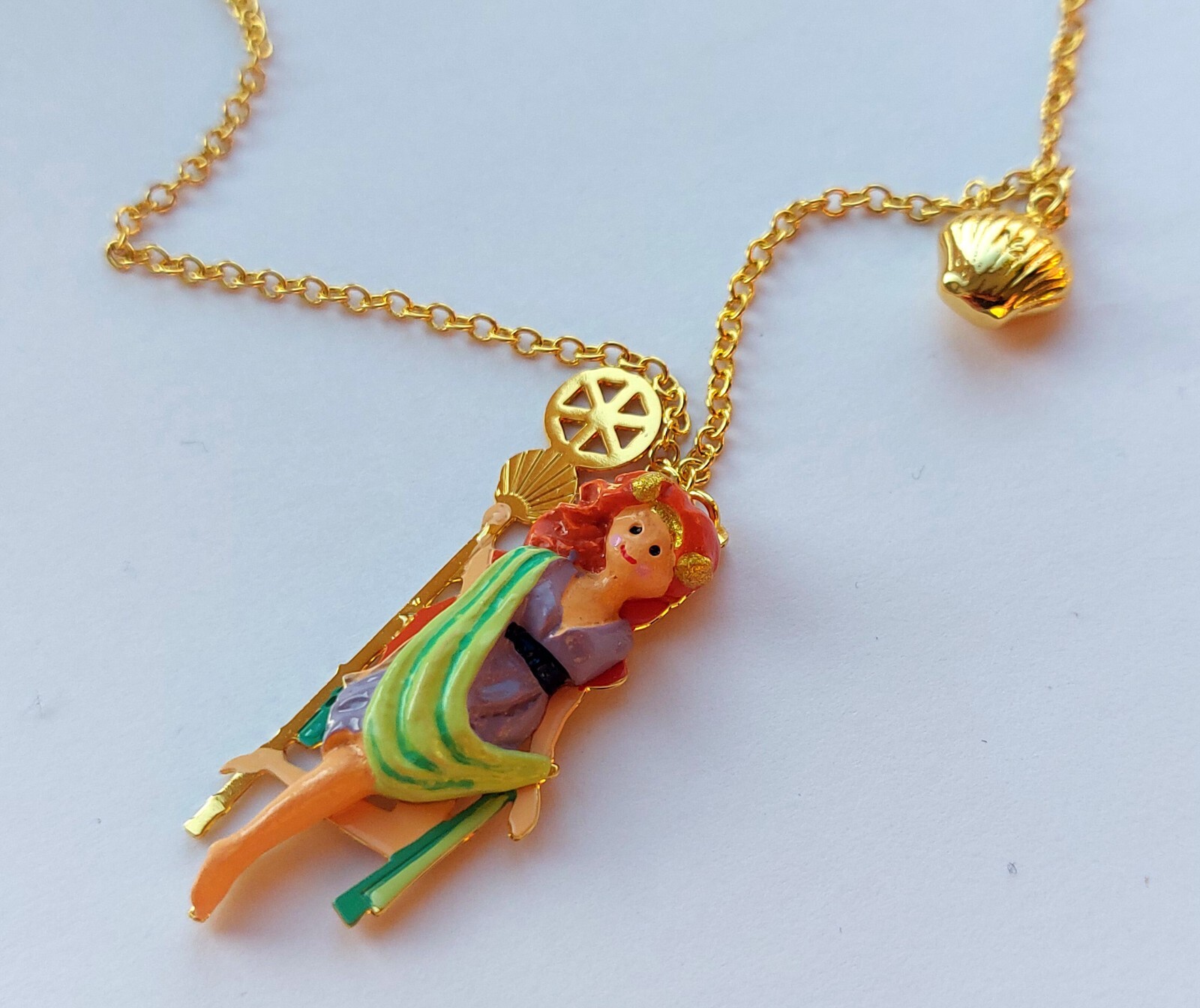 Les Nereides Divine Adventure Aphrodite Goddess of Love Beauty Necklace RRP £90