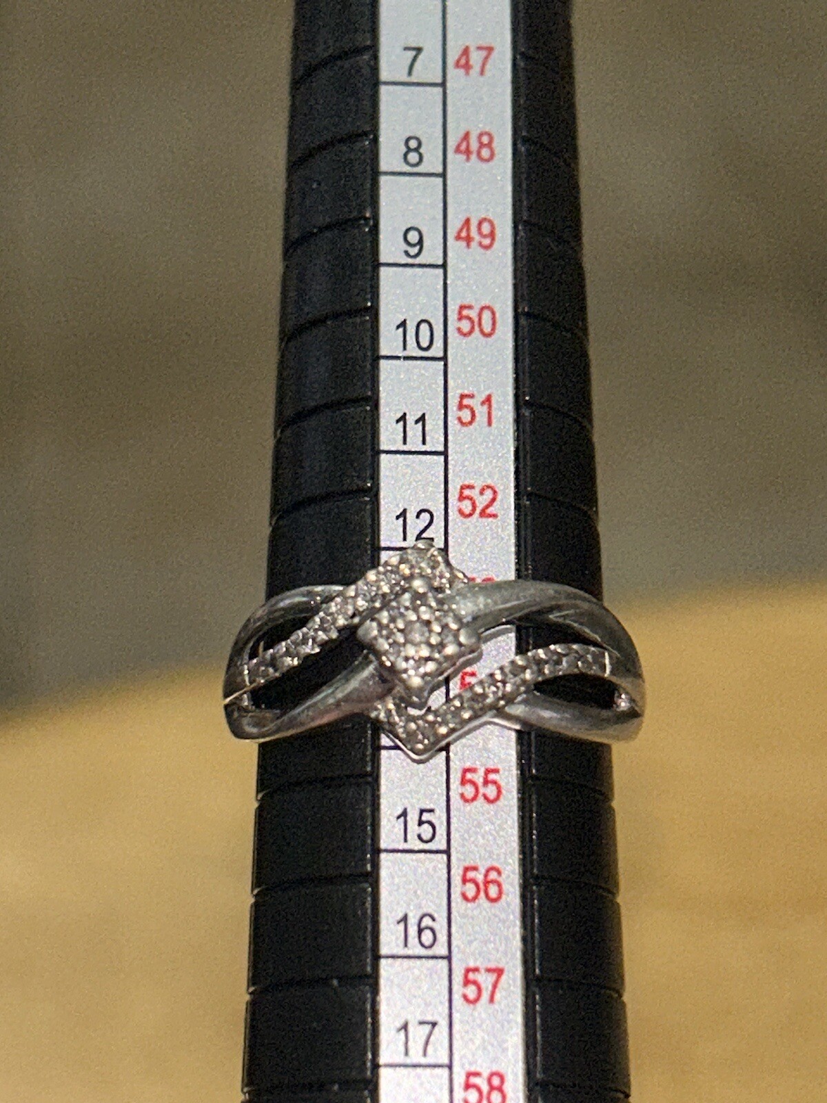 Kay Jewelers Women’s Sterling Silver (925) 1/4ct Size 7 Forever Diamond Ring