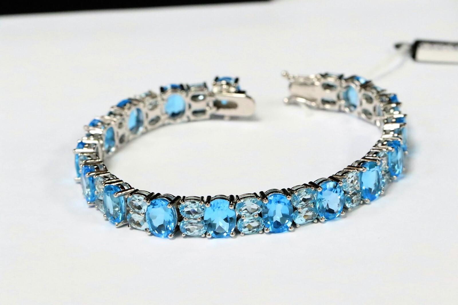 Blue Topaz/ Sky Blue Topaz Bracelet