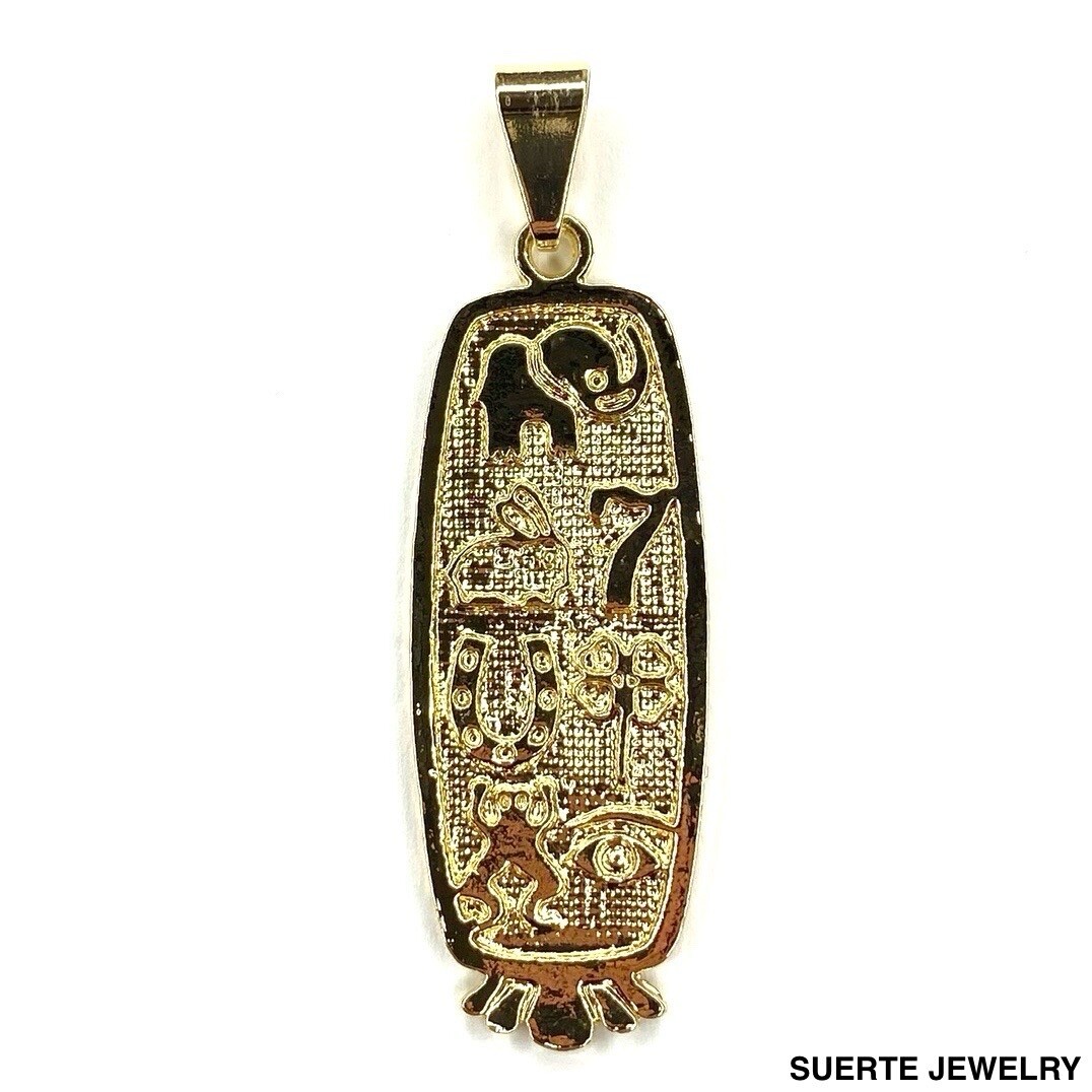 14k Gold Plated Evil Eye Necklace Pendant Mal De Ojo Collar Dije Oro Laminado