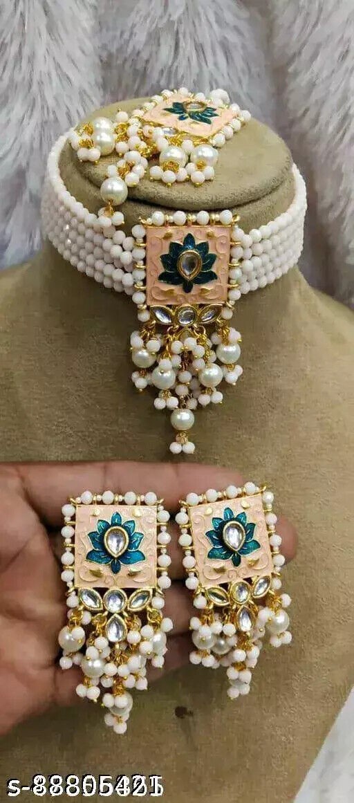 Indian Bollywood Woman &Girls Fancy latest design Allure Graceful Jewellery Set