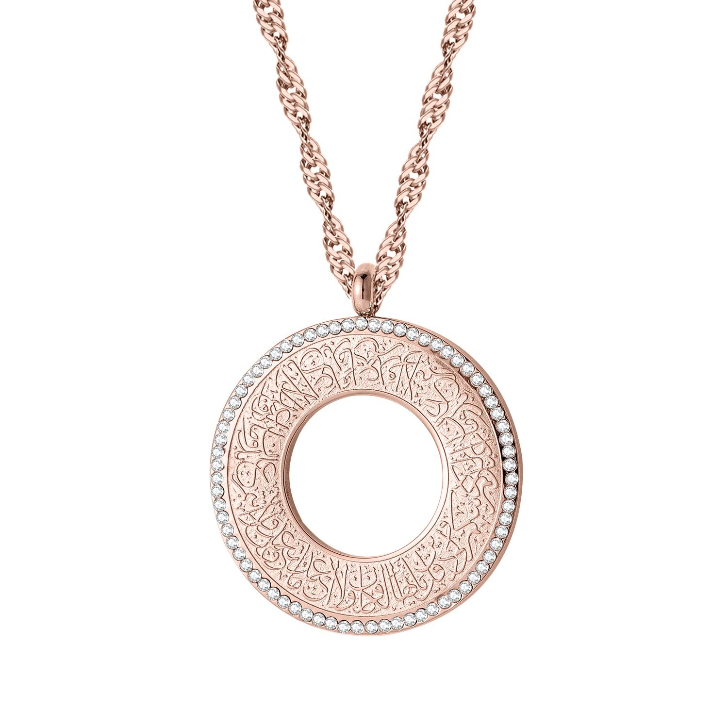 Islamic Jewelry Gifts for Women Muslim Pendant Gold Allah Arabic Necklaces Ay…