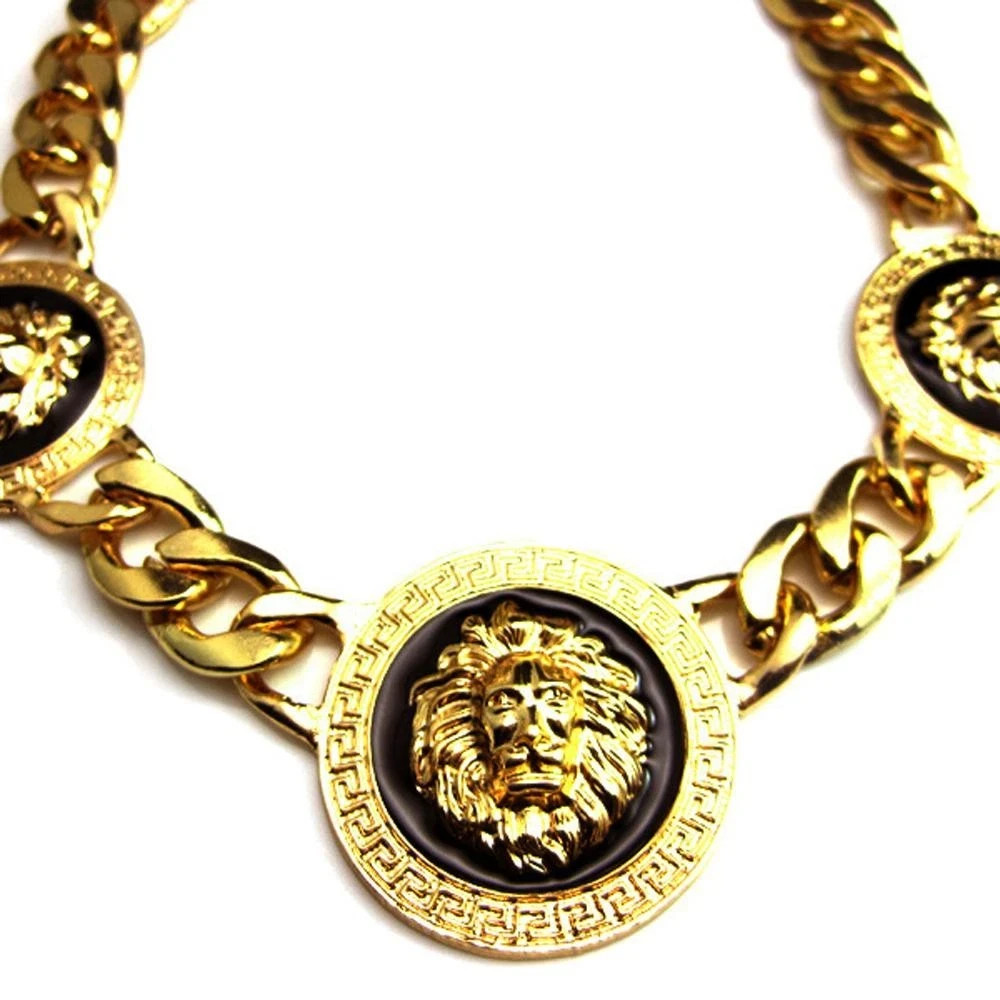 Lion Head Decor Chain Necklace Creative Necklace Choker Chain Chunky Jewelry US