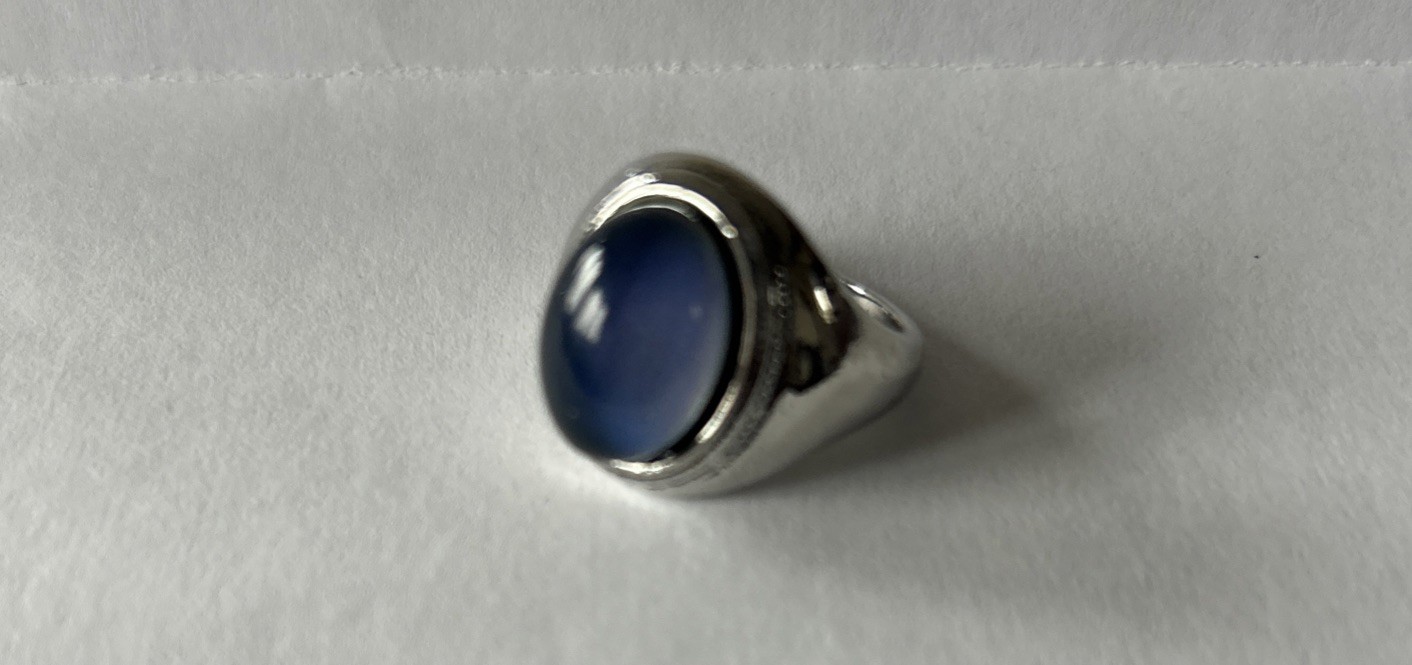 Vintage Inspired Silver Tone Color Changing Accent Mood Ring Size 8