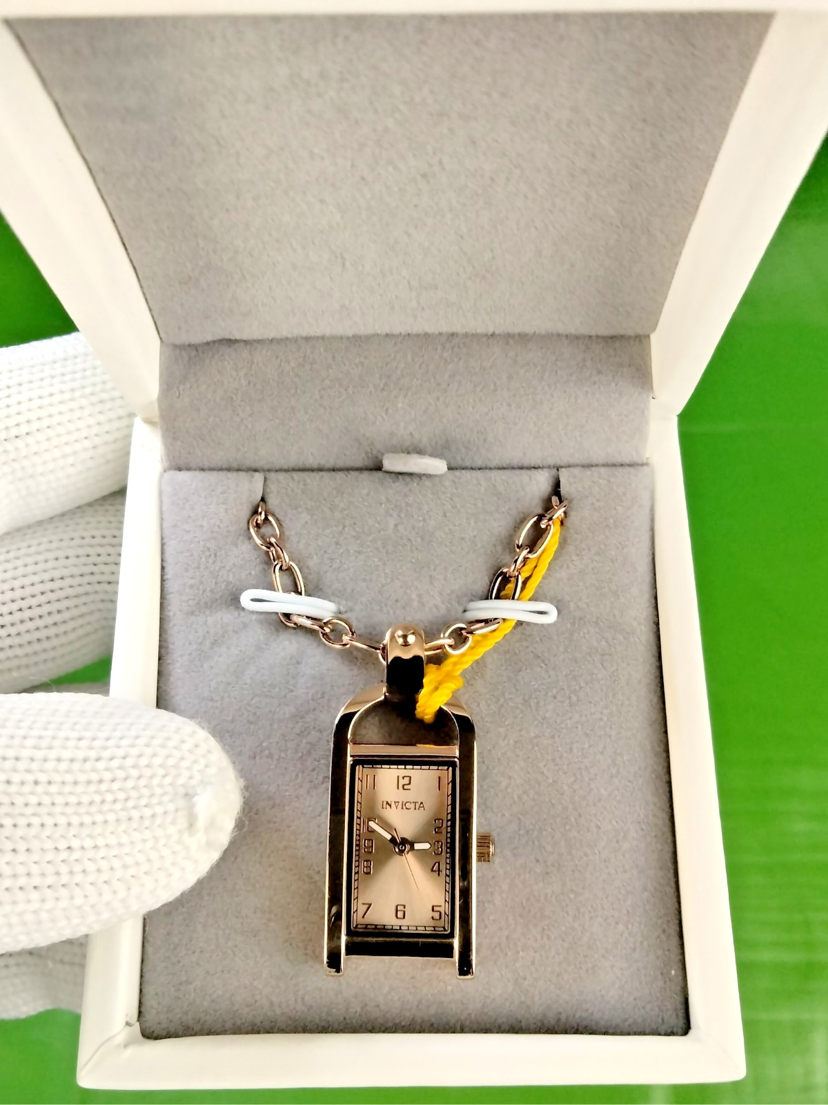 Invicta 49936 Mini Angel Necklace Watch Rose Gold Pendant Ladies Quartz Elegant