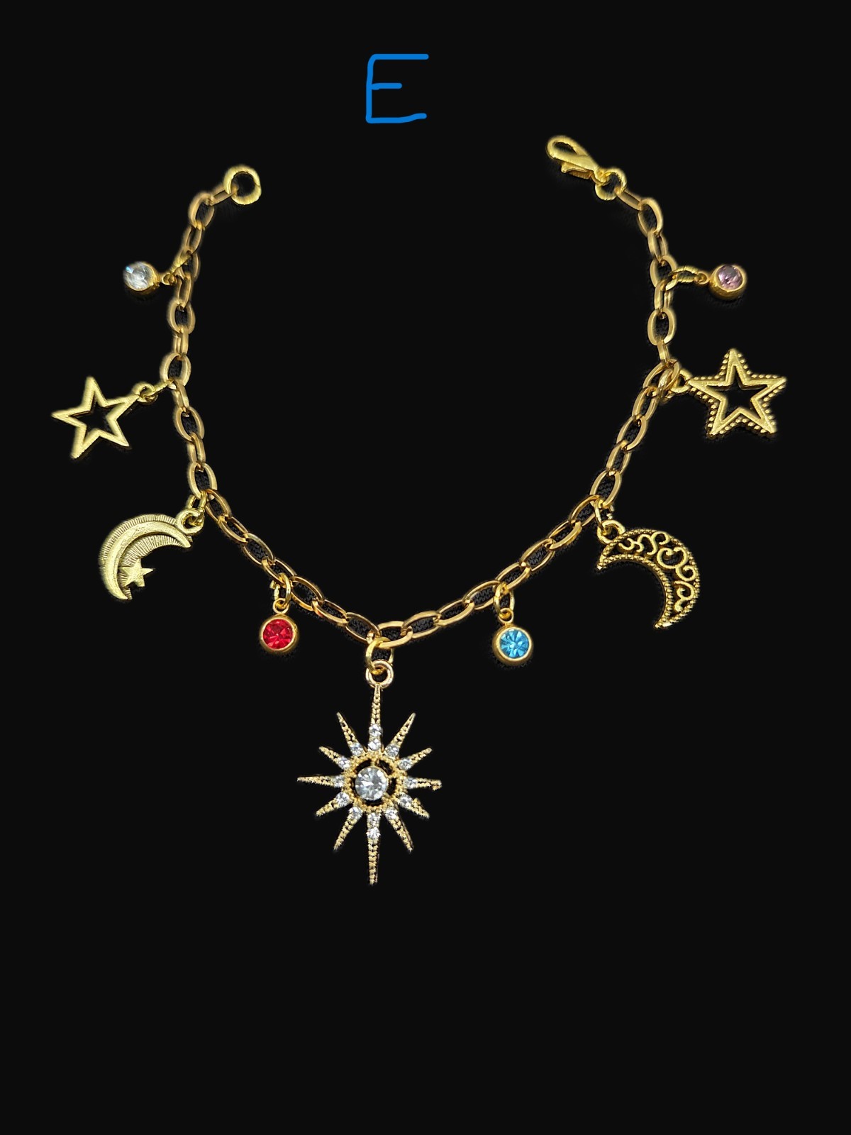 Artisan Made Assorted Gold Tone Celestial Charm Bracelets $8.00 each, you choose
