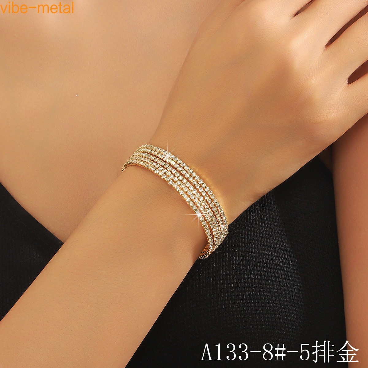 Sparkling Crystal Oval Chain Bracelet, Elegant Women’s Jewelry for Mother’s Day