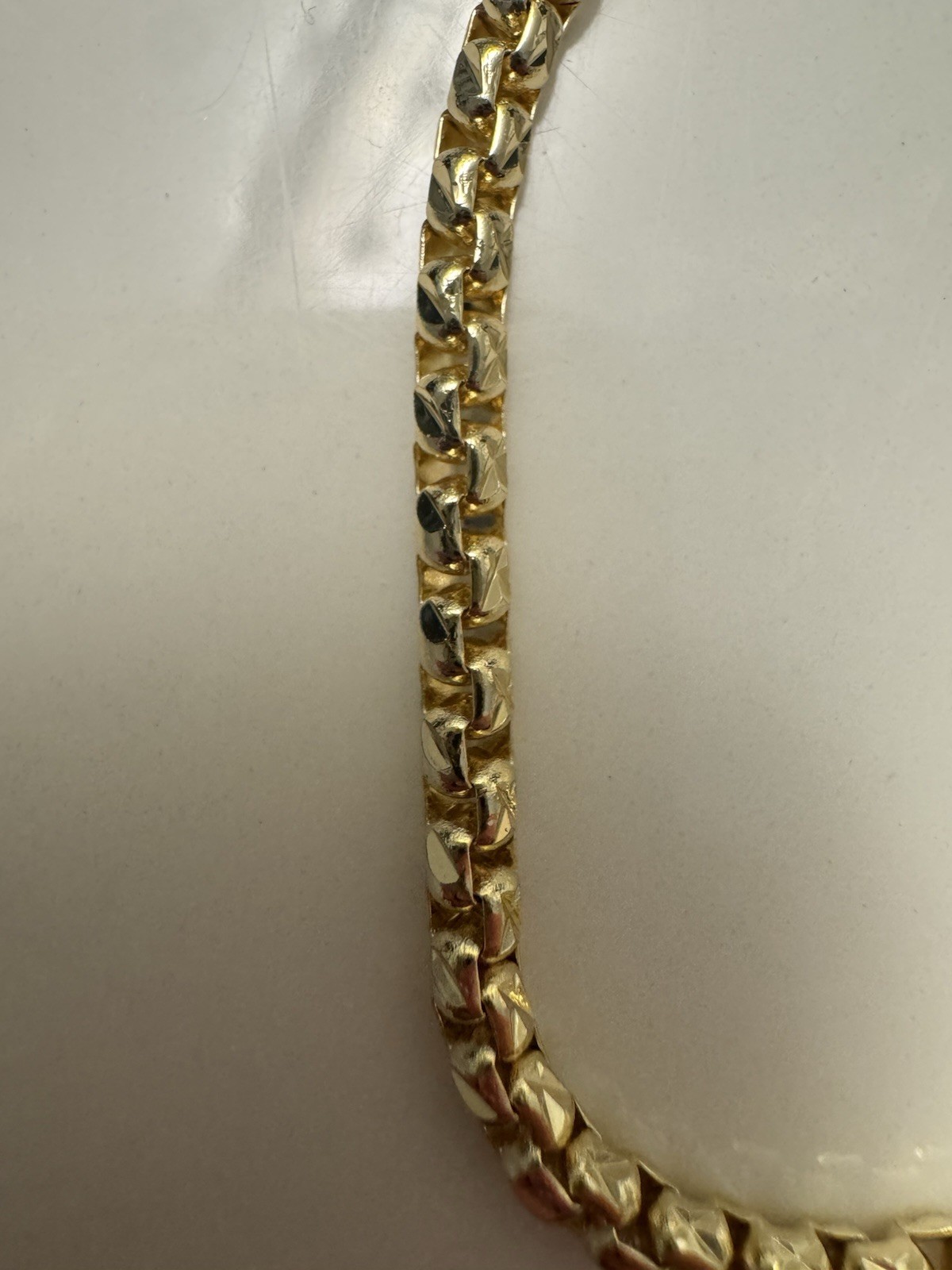 8 Inch Gold Filled Snake Link Bracelet with Lobster Clasp, No Stone