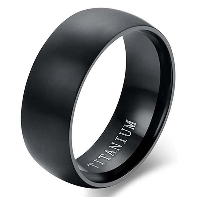 8MM Men Women Titainum Steel Wedding Band Engagement Anniversary Ring Size 6-14