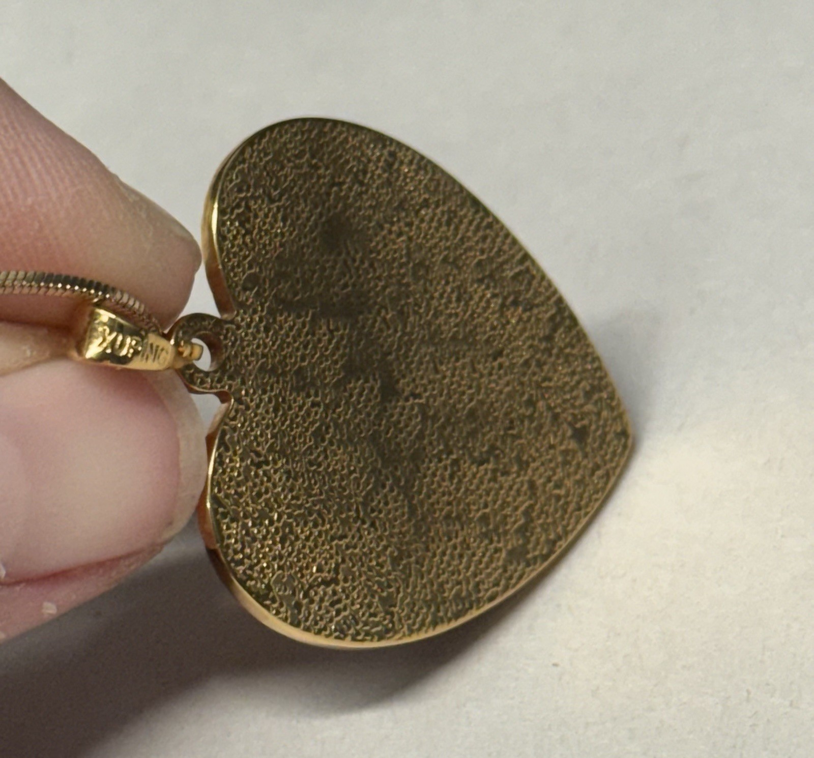 Xuping Gold Tone Allah Heart Pendant Arabic Islamic 18” Necklace