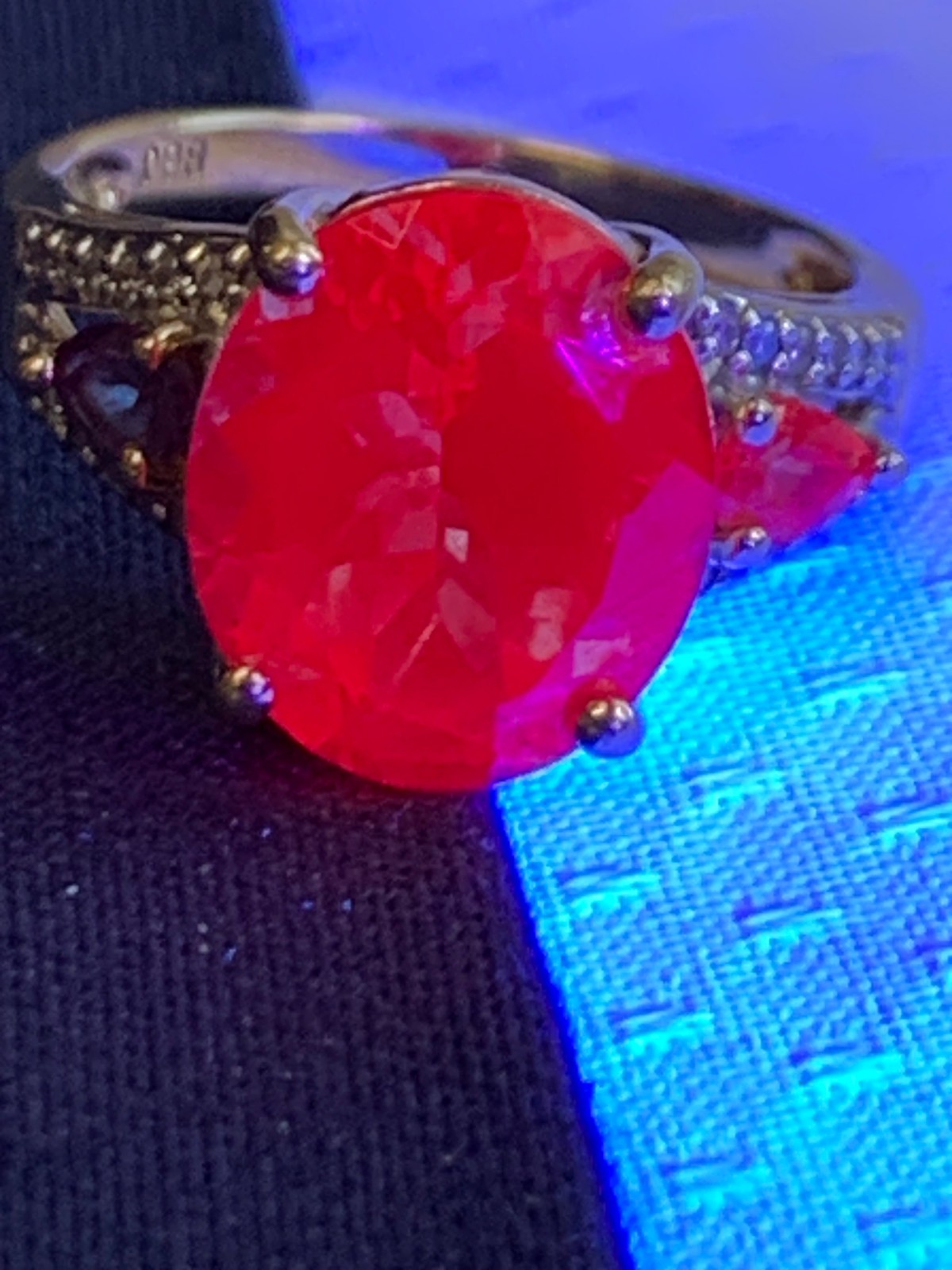 10K Yellow Gold Ring 4.62g Jewelry Size 7 Band Alexandrite Look Stone *READ*